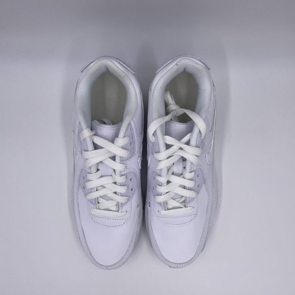 Nike Air Max 90 LTR White / Merallic Silver Womens Shoes - Picture 5 of 8